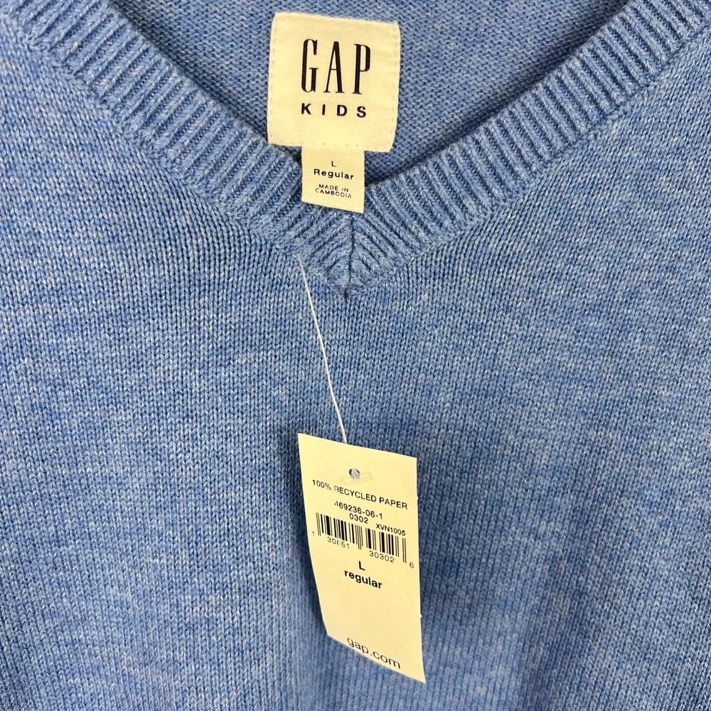GAP Kids Blue V-Neck Sweater